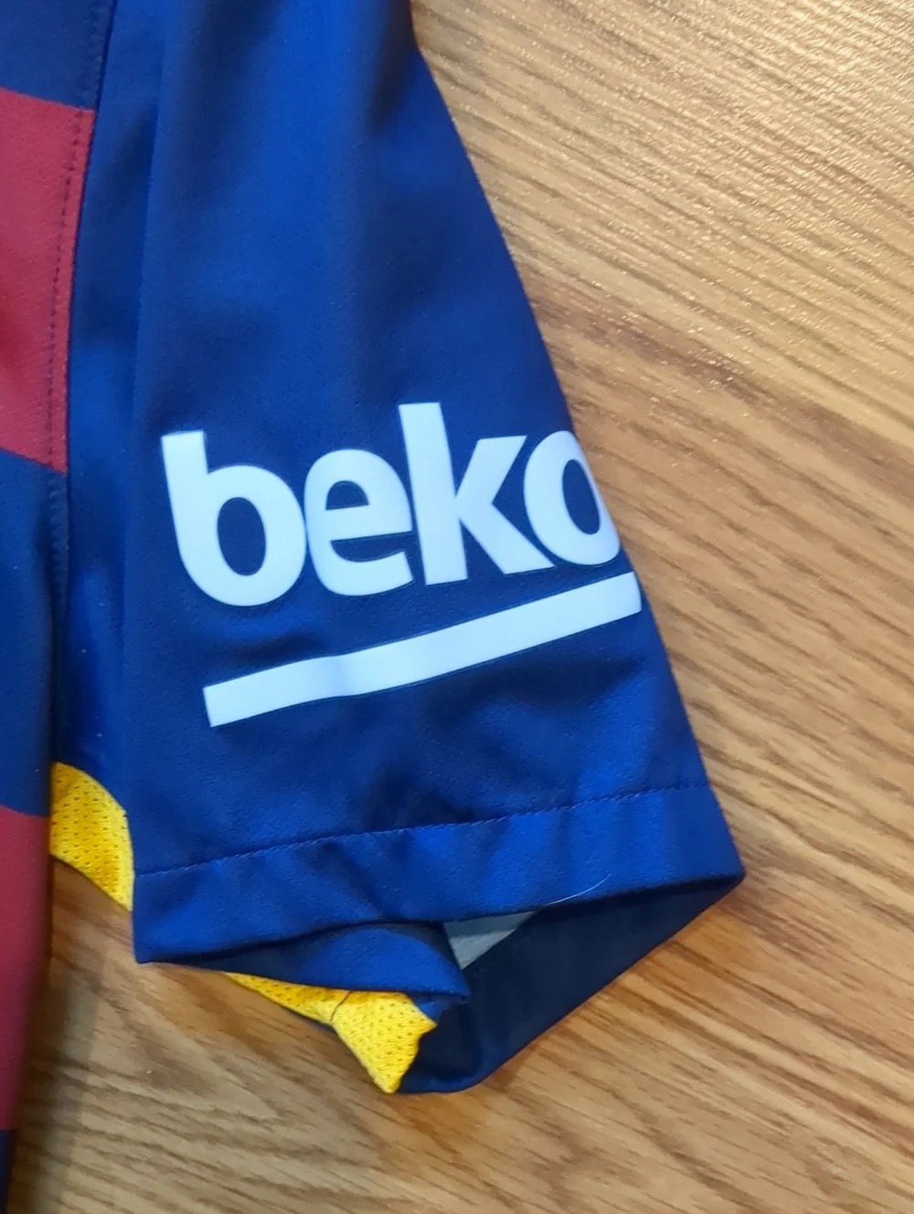 Nike FC Barcelona 2015/16 Home Soccer Jersey Qatar Airways LFP Patch
